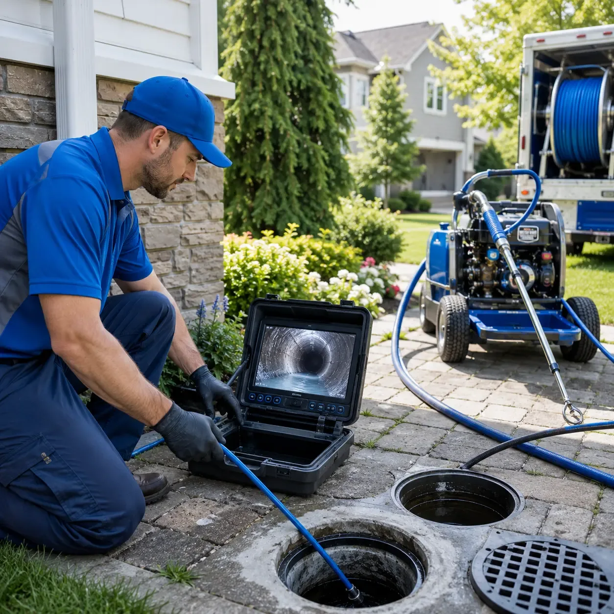 Outdoor drain cleaning professionals serving Mystic, CT